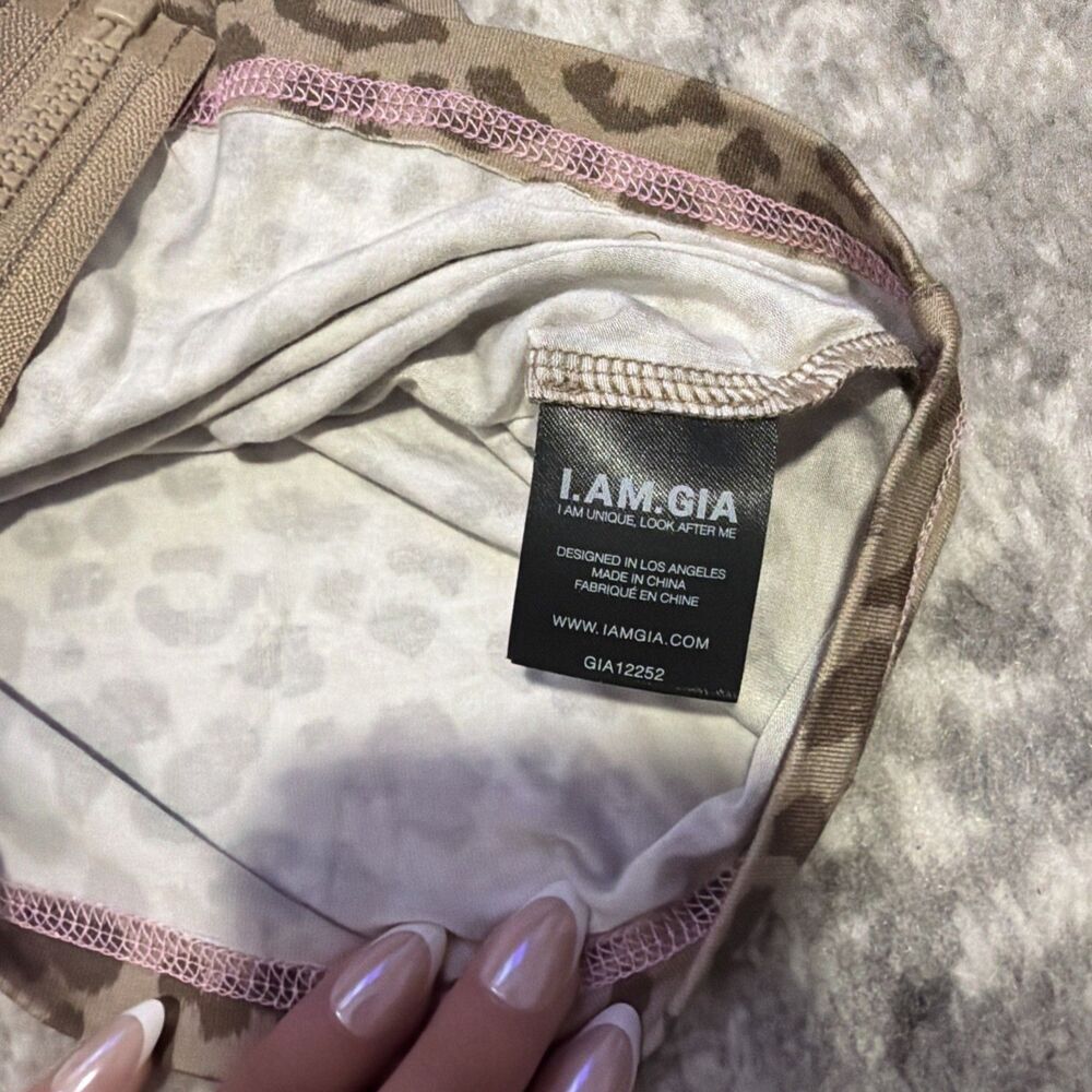 I.AM.GIA. Blare Hoodie & Trackpants Set Mocha Leopard XS - Picture 5 of 5